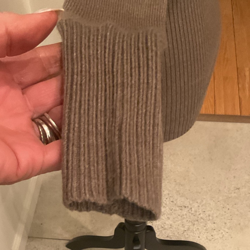 Guess Brown Off-the-Shoulder Sweater with Rhinestones - Picture 7 of 14